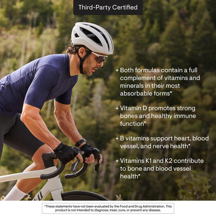 THORNE Multi-Vitamin Elite – AM & PM Daily Nutritional Supplement (Gluten-Free, Dairy-Free) | 180 Capsules