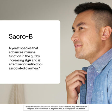 THORNE Sacro-B Probiotic – Gut Health, Immune Support & Gentle Constipation Relief