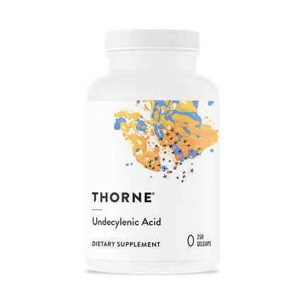 THORNE Undecylenic Acid 250 mg – Supports Gut & Vaginal Flora, Gluten Free • 250 Gelcaps, 50 Servings