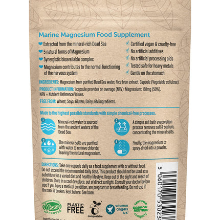 Together Health Marine Magnesium 30 Capsules | Vegan-Friendly Magnesium Supplement