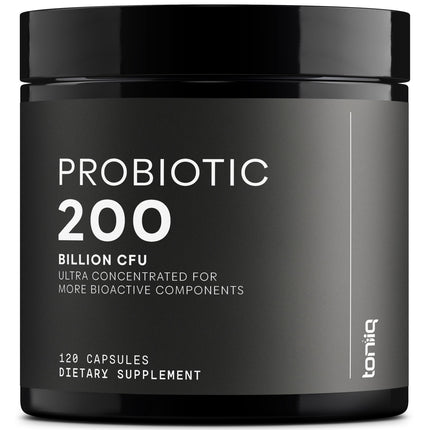 Toniiq 200 Billion CFU Probiotic - 30 Strains, Shelf-Stable, Extended Release Capsules