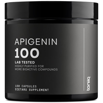 Toniiq Ultra High Strength Apigenin 100mg - 98%+ Purified - 180 Vegetarian Capsules