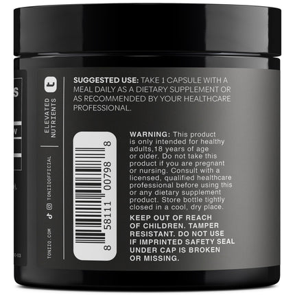 Toniiq Ultra High Strength Apigenin 100mg - 98%+ Purified - 180 Vegetarian Capsules