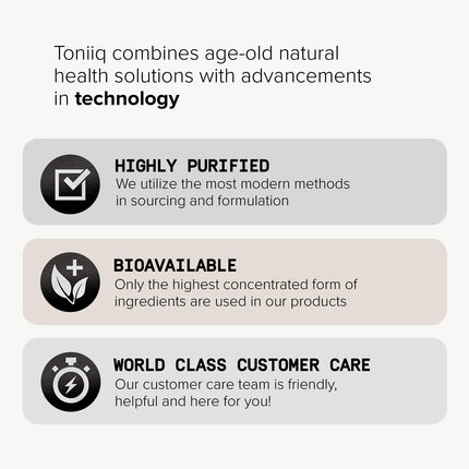 Toniiq 200 Billion CFU Probiotic - 30 Strains, Shelf-Stable, Extended Release Capsules