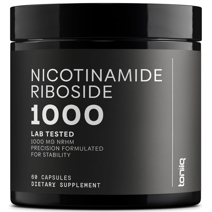 Toniiq Nicotinamide Riboside 1000 mg – High-Potency NR Supplement (60 Veg Capsules) | Third-Party Tested