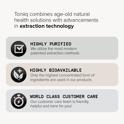 Toniiq NMN 1200mg – Stabilized, 98% Pure, Third-Party Tested, 60 Capsules