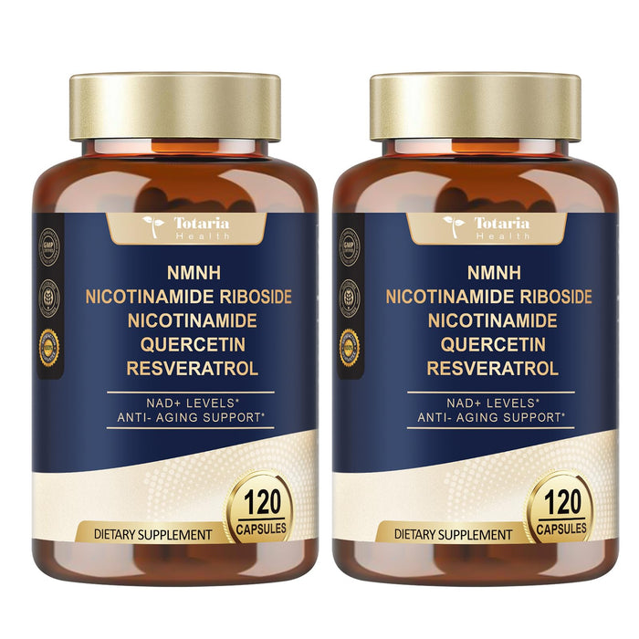 Totaria NMNH Supplement with Niacinamide, Quercetin & Resveratrol for NAD+ Support