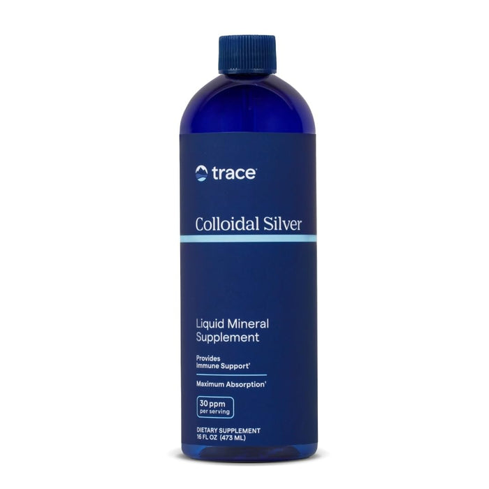 Trace Minerals Colloidal Silver – High-Potency Pure Colloidal Silver Drops for Immune Support | Gluten-Free & Vegan, 16 fl oz