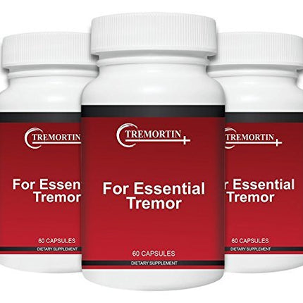 Tremortin 3-Pack – Natural Relief for Essential Tremor (Shaky Hands, Arms, Voice)