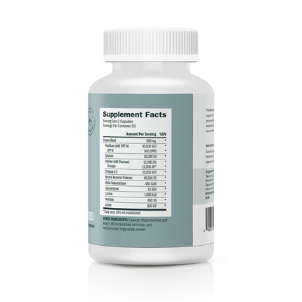 Houston Enzymes TriEnza Digestive Enzymes for Women & Men – 180 Capsules (90 Doses)