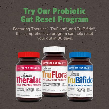 TruBifido Probiotic 30 Capsules – Colon Health, Energy & Immune Support | Gluten Free