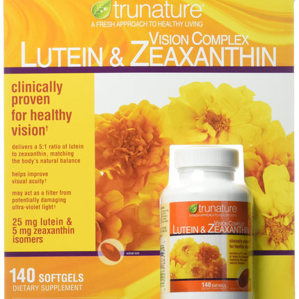 TruNature Vision Softgels Complex Lutein & Zeaxanthin – 140 Count