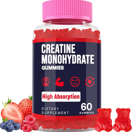 Trupretty Creatine Monohydrate Gummies – 1 Pack | Taurine, B6 & Organic Formula