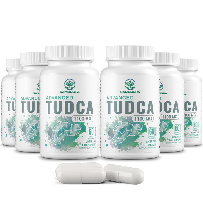 TUDCA 1100mg – Ultra Strength Liver Support (360 Capsules, Pack of 6)