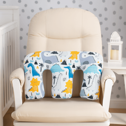 Twin Pregnancy Nursing Pillow - Dino