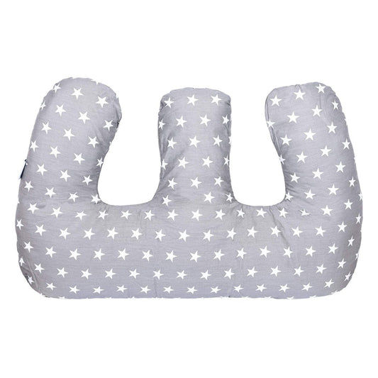Twin Pregnancy Nursing Pillow - White Stars