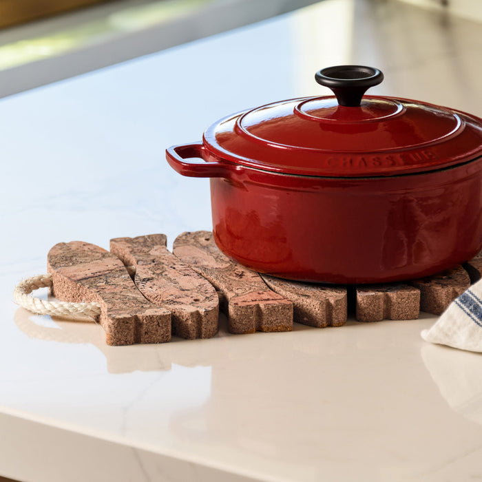 Cork Fish Trivet | Twist Black