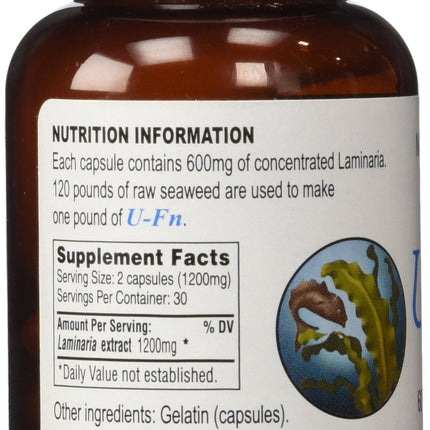 U-Fn U-Fucoidan Extract 60 Caps 600 mg | Laminaria Japonica Seaweed Supplement
