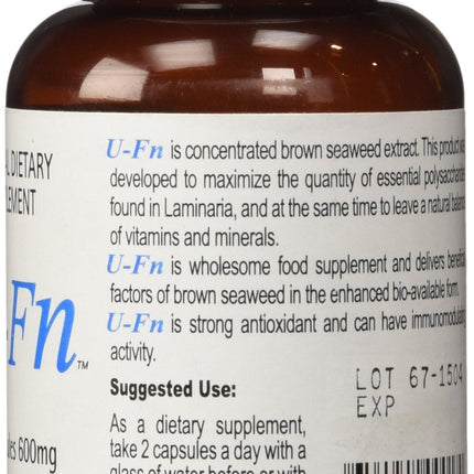 U-Fn U-Fucoidan Extract 60 Caps 600 mg | Laminaria Japonica Seaweed Supplement