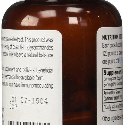 U-Fn U-Fucoidan Extract 60 Caps 600 mg | Laminaria Japonica Seaweed Supplement