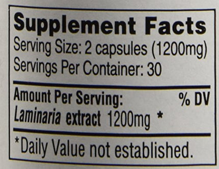 U-Fn U-Fucoidan Extract 60 Caps 600 mg | Laminaria Japonica Seaweed Supplement
