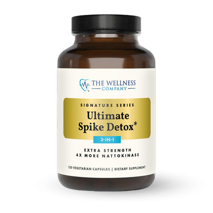 The Wellness Company Ultimate Spike Detox – 3-in-1 Nattokinase, Turmeric & Bromelain | 60ct