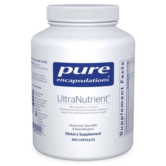Pure Encapsulations UltraNutrient: Minerals & Multivitamins for Liver & Heart Support | Gluten Free, 360 Capsules
