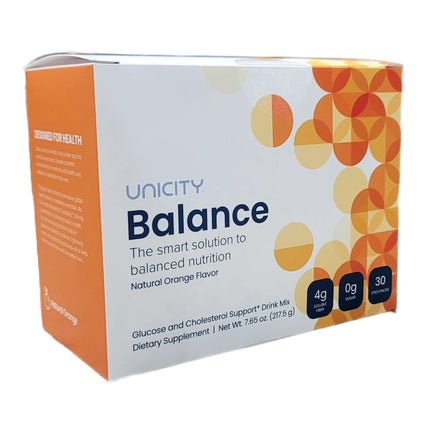 Unicity Balance Natural Orange – Stay Full Longer, Slow Carbs, 30 Packets