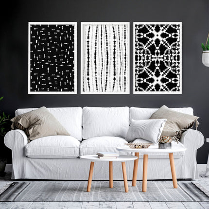 Beach theme decorations | Set of 3 framed wall art