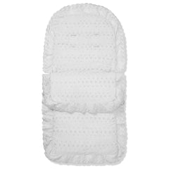 Universal Broderie Anglaise Pushchair Footmuff / Cosy Toes - Fits All Pushchairs / Prams And Buggies