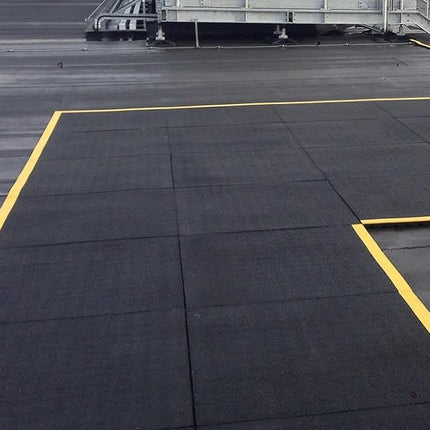 Rubber Rooftop Floor Tiles Extra Thick