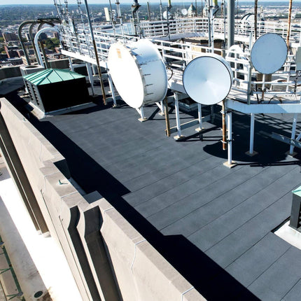 Rubber Rooftop Floor Tiles Extra Thick