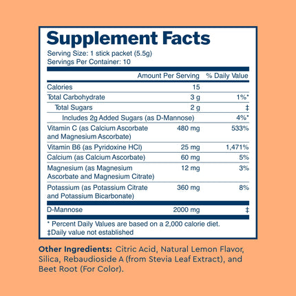 Uqora Flush - Urinary Tract Health Support | Pink Lemonade (10 Packets) - Gluten-Free & Vegan