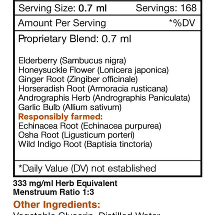 Alcohol-Free Immune Boost Drops – High-Potency 4 oz Tincture