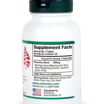 USTCM Red Sage Complex Tablets – Salvia Miltiorrhiza 120 Tablets (Pack of 2)