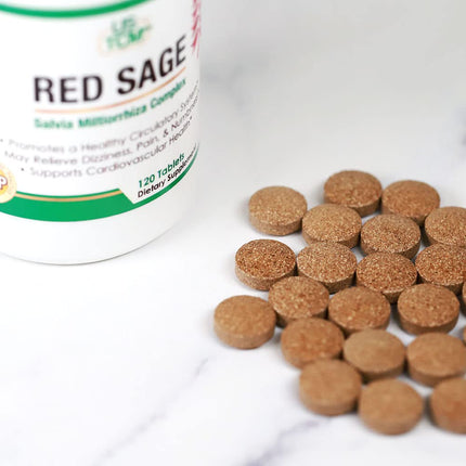 USTCM Red Sage Complex Tablets – Salvia Miltiorrhiza 120 Tablets (Pack of 2)