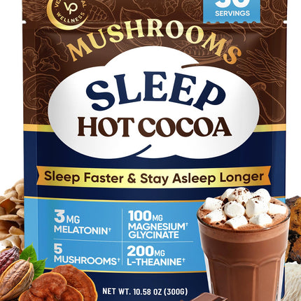 Venture Pal Mushroom Cocoa Powder with Melatonin 3mg – Sleep Support