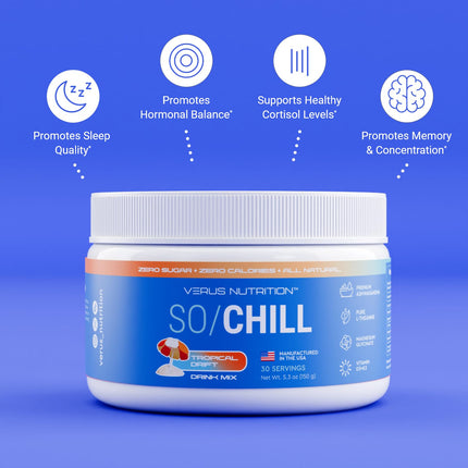 VERUS NUTRITION SoChill Powdered Drink Mix – Tropical Drift (No Sugar)