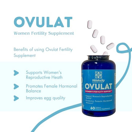 Vidalocity Women’s Fertility Support – D-Chiro-Inositol, Myo-Inositol & Folate | 60 Veg Capsules