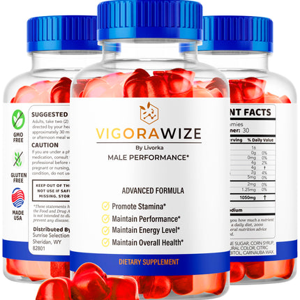 Vigorawize Gummies – Vigora Wize Advanced Formula & Vigorwise Gummies | 60 Gummies for 1 Month
