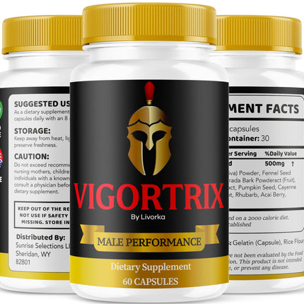 Vigortrix - Vigortrix Pills Advanced Formula Reviews, 60 Capsules for 1 Month