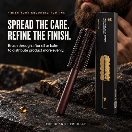 Viking Roller Beard Brush