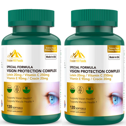 Vision Protection Complex with Lutein – 6 in 1 Eye Health, 240 Softgels