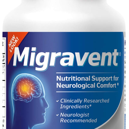 Vita Sciences Migravent – Advanced Nutritional Formula with Magnesium, CoQ10, Vitamin B2 & Butterbur for Brain & Circulatory Wellness – 60 Capsules