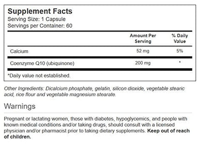 Vitacost CoQ10-200 mg - 60 Capsules
