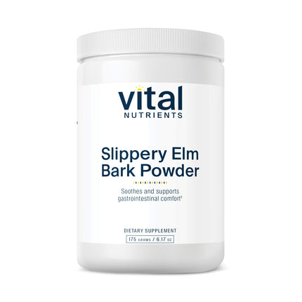 Vital Nutrients Slippery Elm Bark Powder 2500mg - Leaky Gut Support, Vegan, Non-GMO, Gluten/Dairy/Soy Free