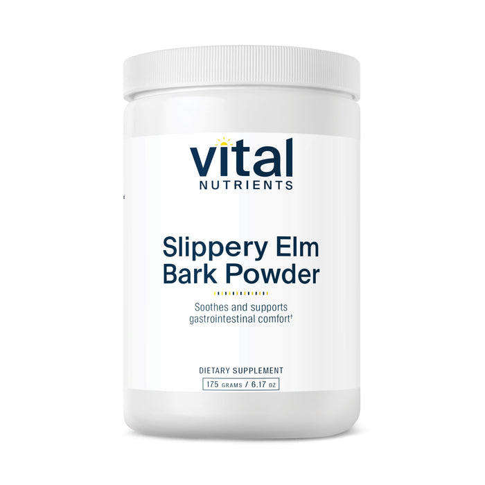 Vital Nutrients Slippery Elm Bark Powder 2500mg - Leaky Gut Support, Vegan, Non-GMO, Gluten/Dairy/Soy Free