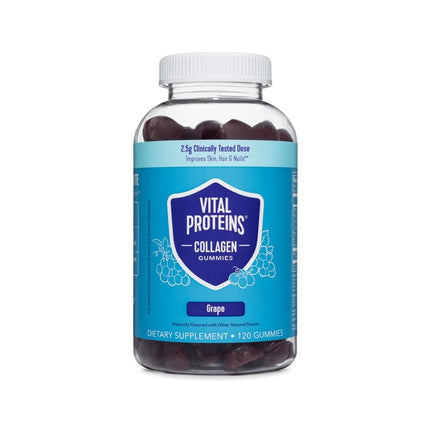 Vital Proteins Collagen Gummies – 2.5g VERISOL, Hair, Skin & Nails, Grape, 120 ct