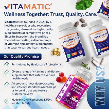 Vitamatic Biotin 20000 mcg with Keratin – 120 Vegetarian Tablets (Pack of 3)