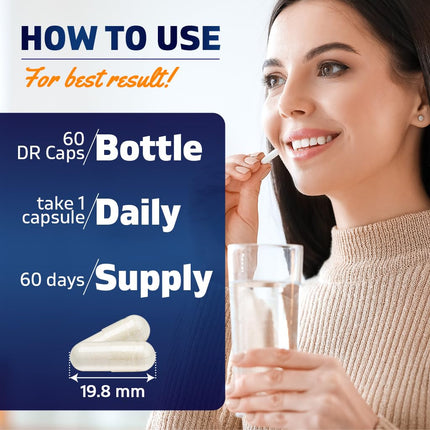 Vitamatic Lactobacillus Rhamnosus 5B/10B - 60 Count (Pack of 2) | Digestive & Immune Support